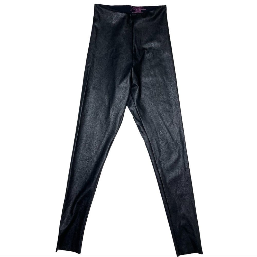 Commando Perfect Control Black Faux Leather Legging Size Medium - Picture 5 of 12